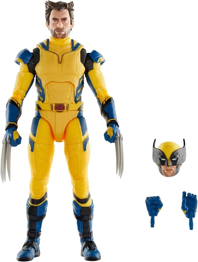 Marvel Legends Wolverine 6-Inch Action Figure with Alternate Head & Hands Replica